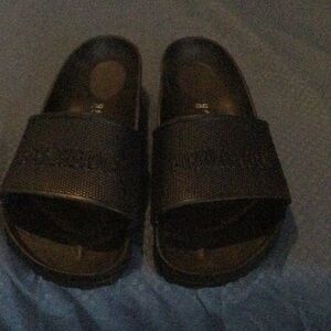 Black Slide Sandals